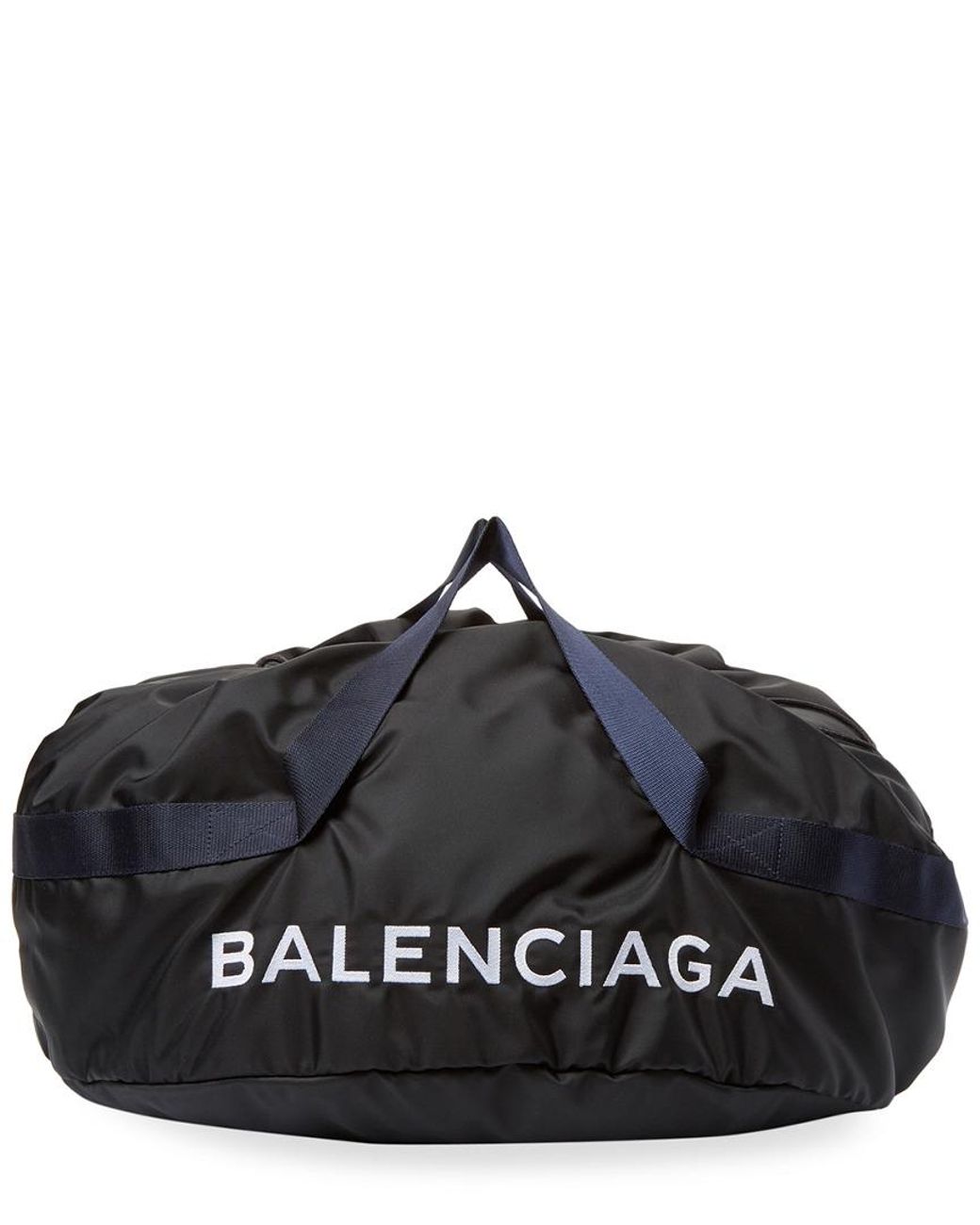 Balenciaga Wheel Bag Medium Nylon Duffle in Black | Lyst