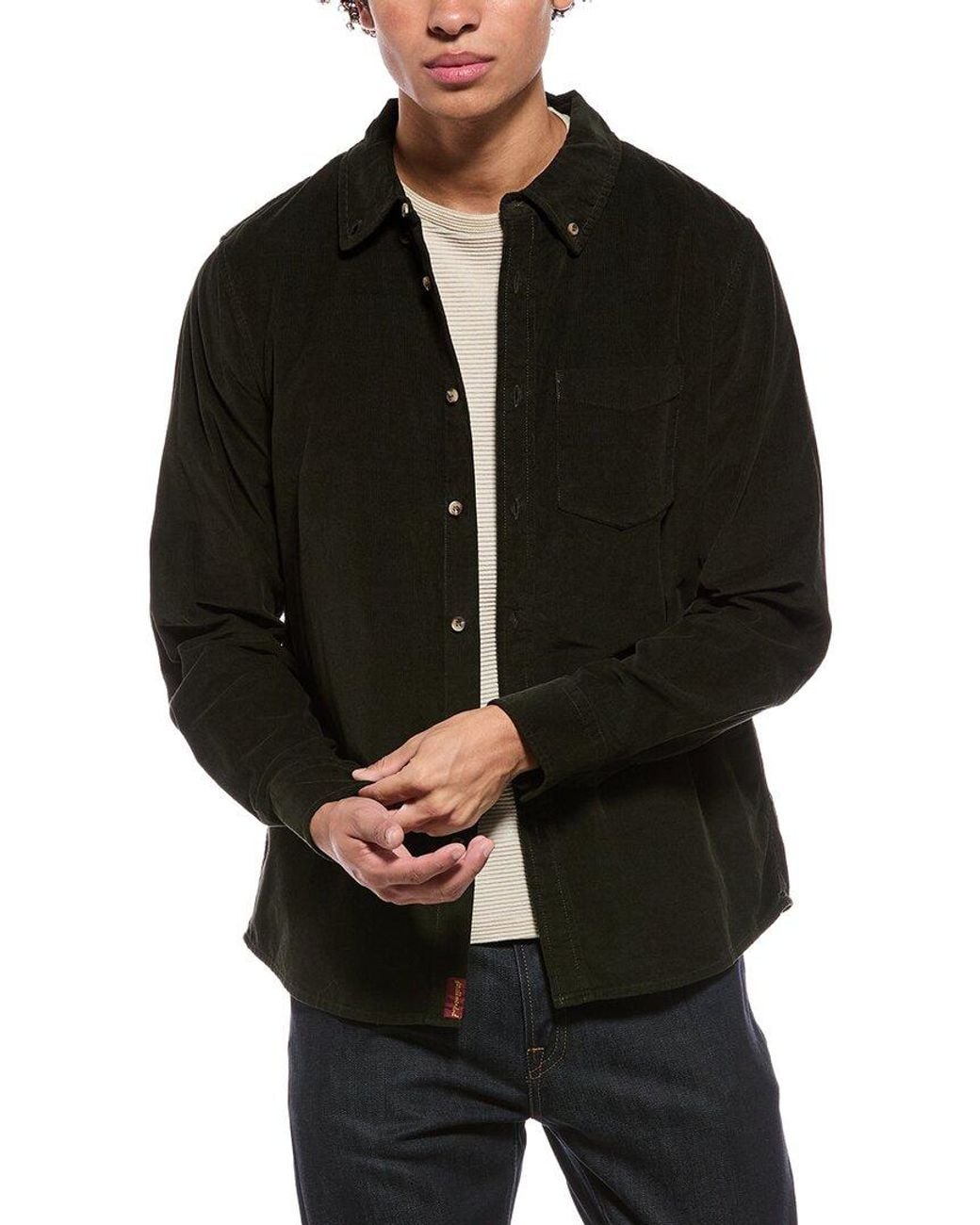 7 For All Mankind Black Shirt for men