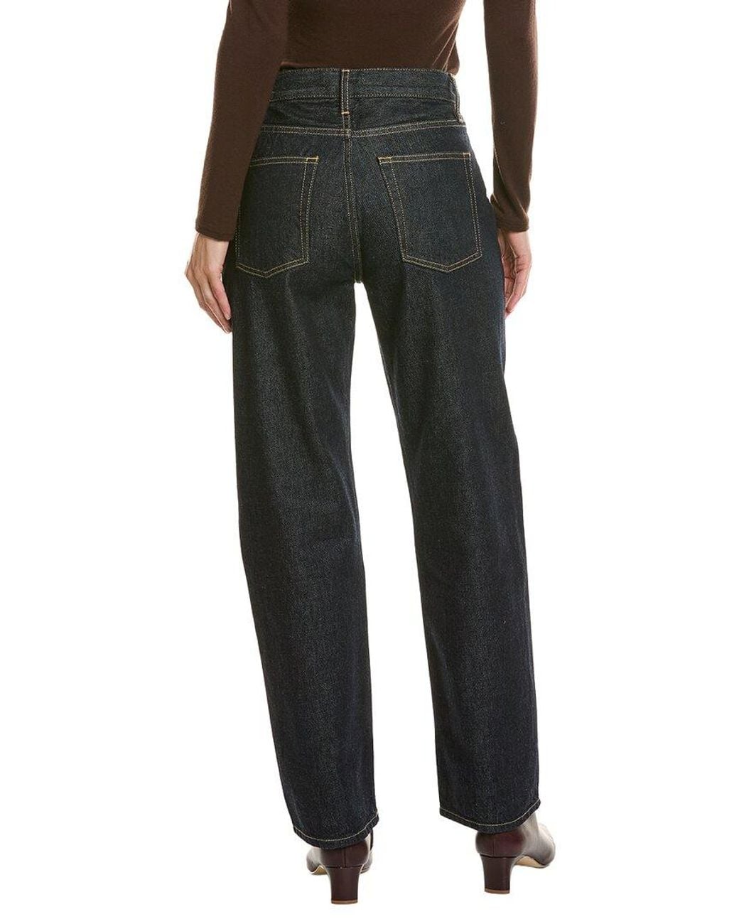 FRAME Black The Straight Trouser