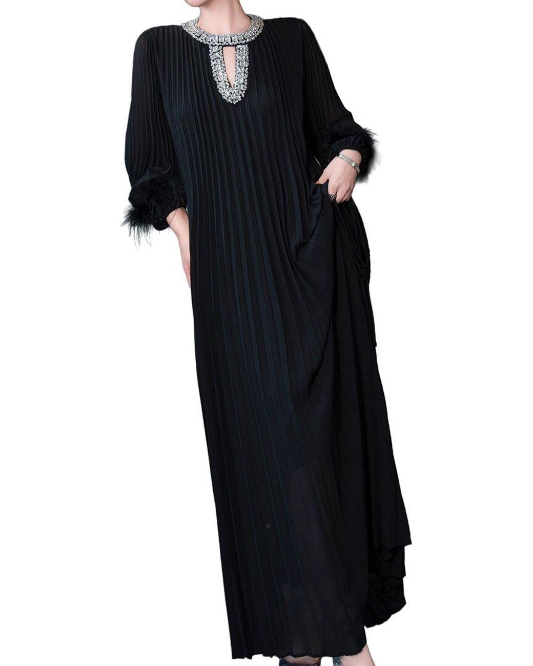 BRC By BURRYCO Blue Solid Maxi Dress