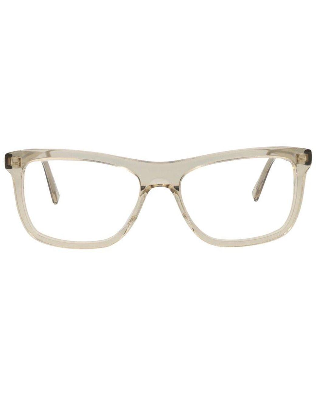 Saint Laurent White 55Mm Optical Frames for men
