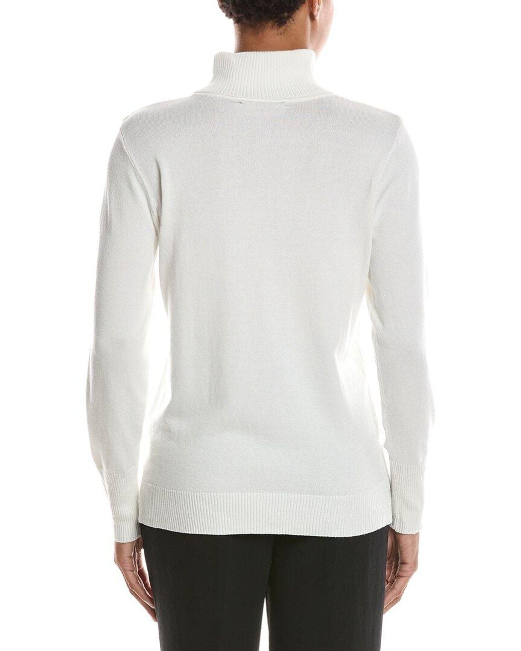 Joseph A White Turtleneck Sweater