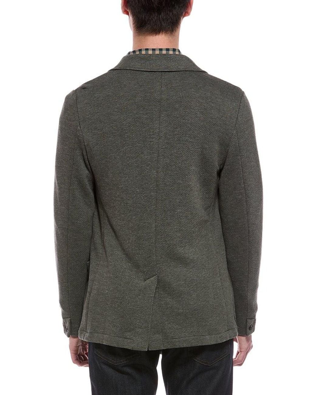 Faherty Brand Gray Inlet Knit Blazer for men