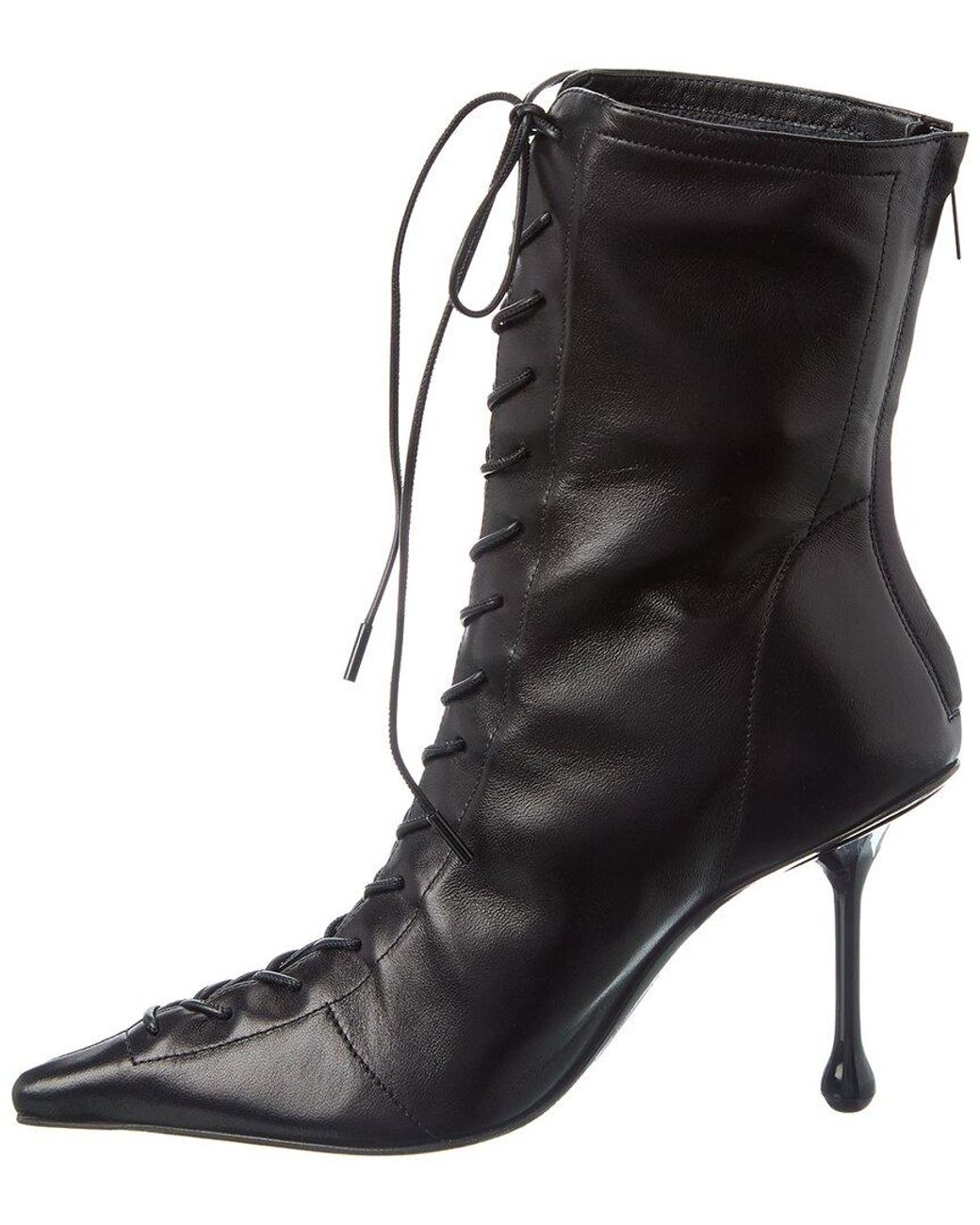 Jimmy Choo Black Scarlett 95 Leather Bootie