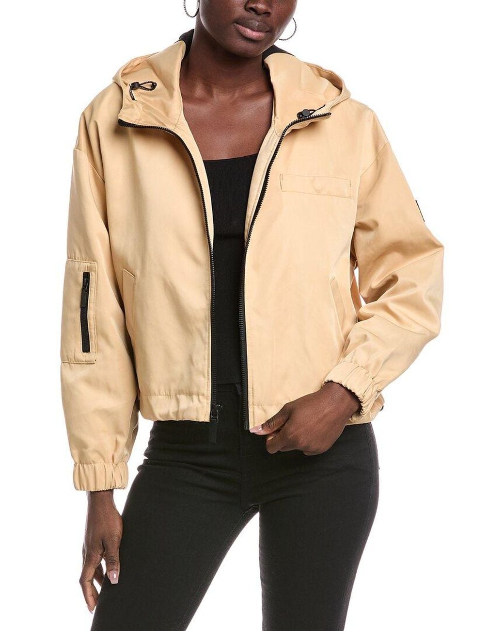 Dawn Levy Black Alba Short Rain Jacket
