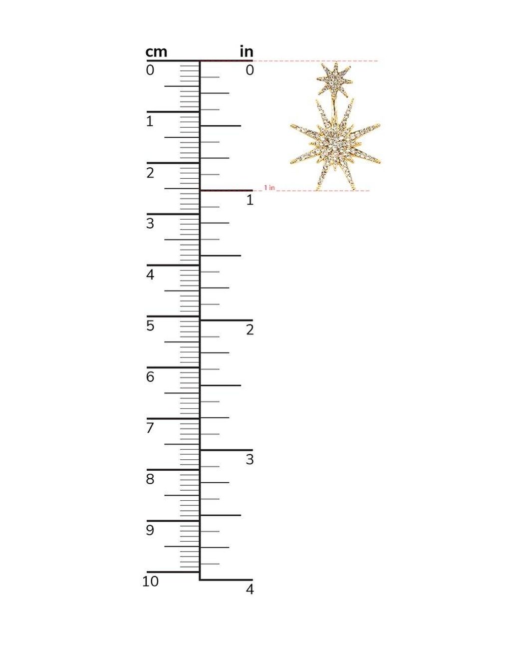 Eye Candy LA Metallic Northstar Earring