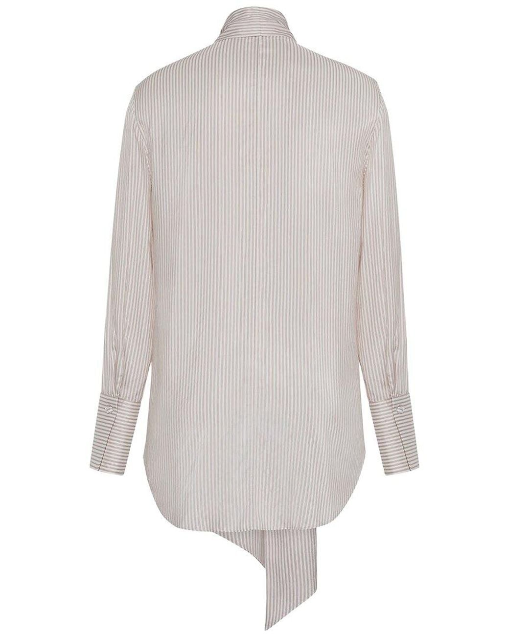 Adam Lippes White Lee Silk Blouse
