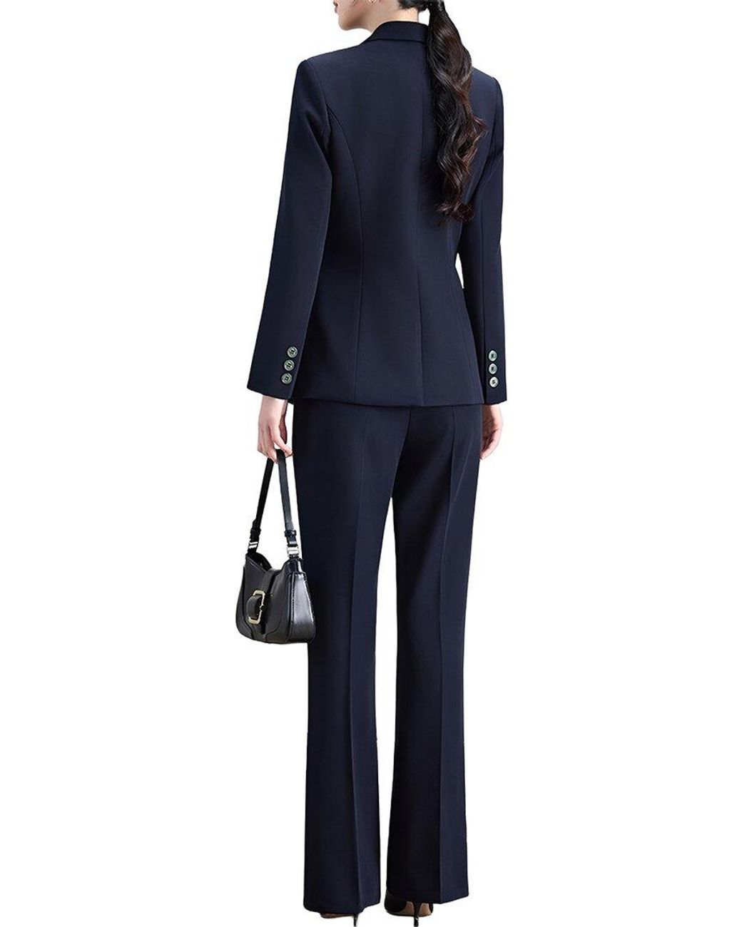 Olivia Taylor Blue 3Pc Jacket, Vest, & Pant Set