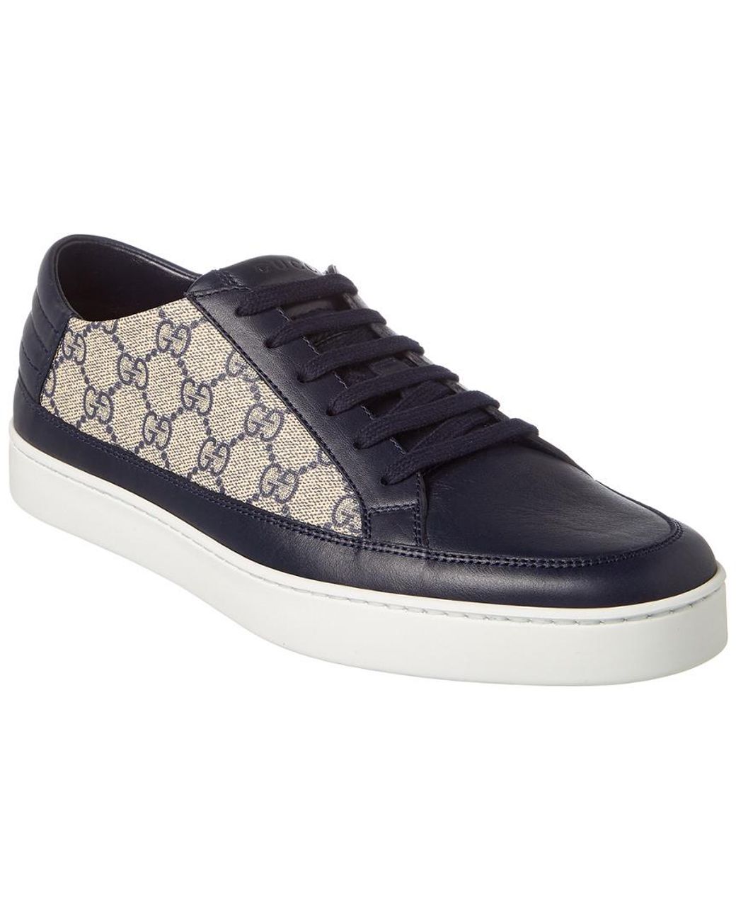 Gucci Men's Common GG Supreme Low-top Sneakers in Blue for Men | Lyst Canada