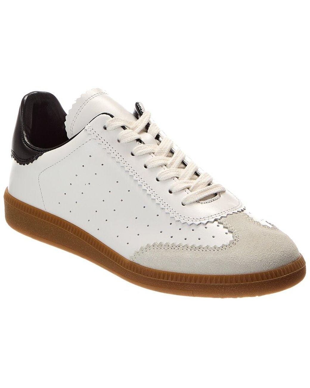 Isabel Marant White Bryce Leather Sneaker