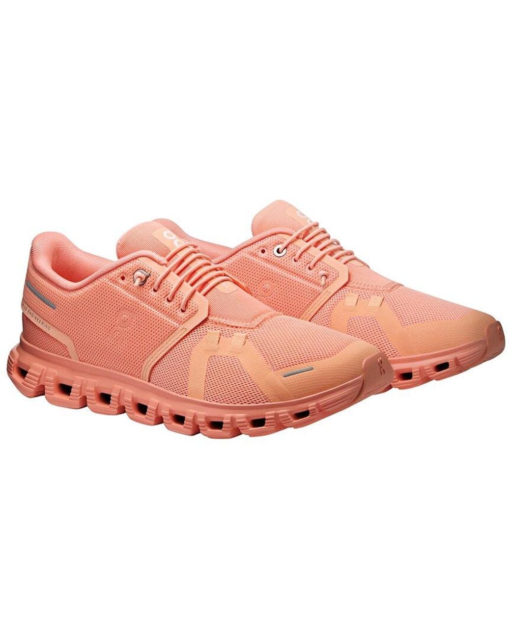 On Shoes Pink Cloud Running Shoe