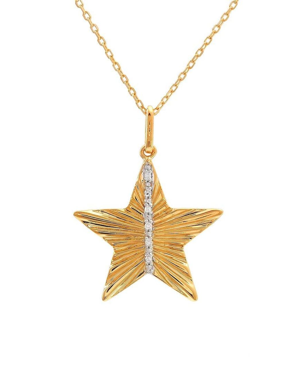 Diamond Select Cuts Metallic 0.03 Ct. Tw. Diamond Necklace