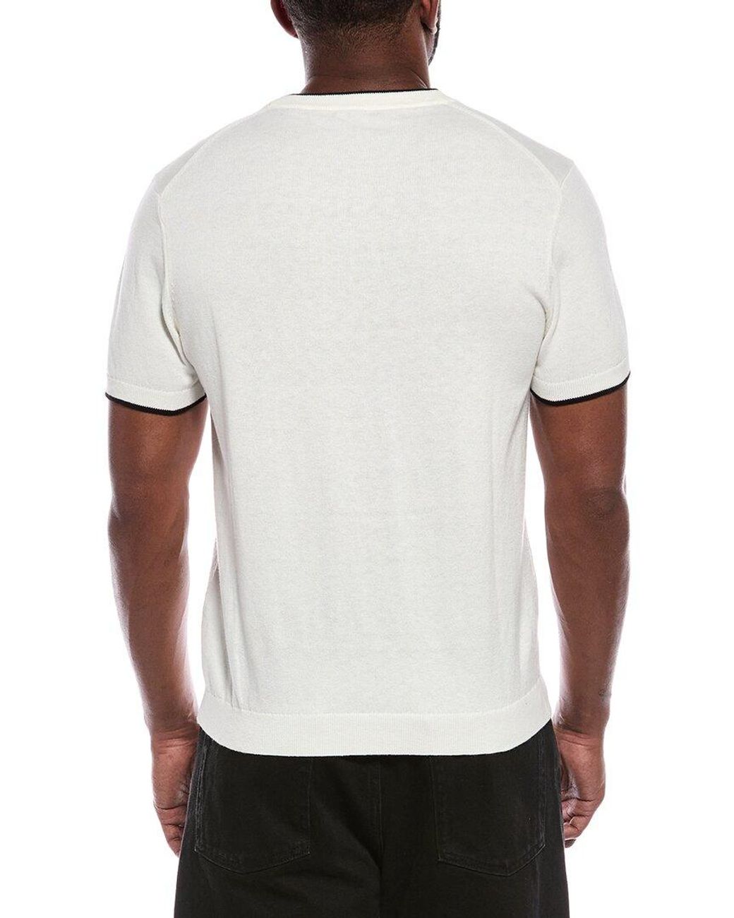 ATM White Cashmere-Blend Crewneck Sweater for men