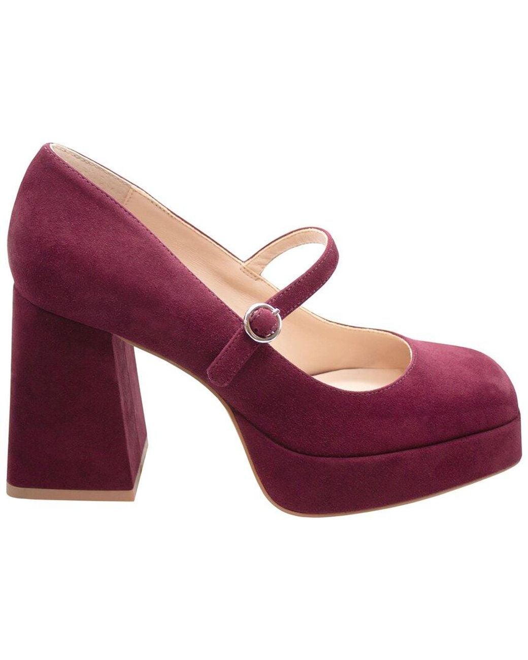 Charles David Purple Vivanna Suede Dress Shoe