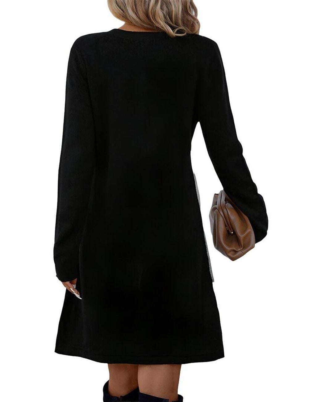 AMINA GLAM Black Mini Dress