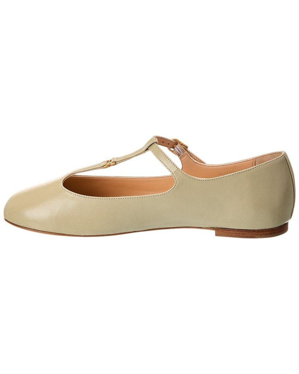 Chloé White Marcie Leather Ballerina Flat