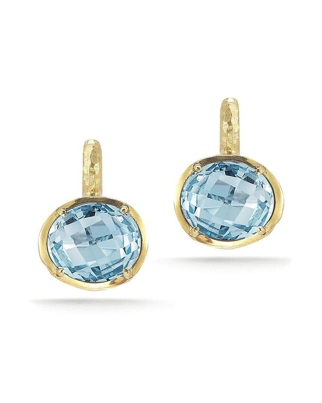 Reiss Blue 14K 5.50 Ct. Tw. Topaz Earrings