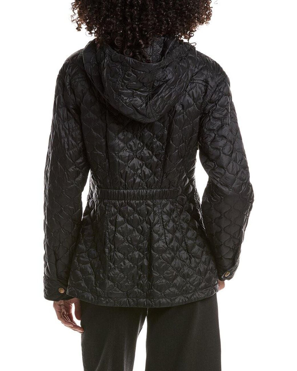 Moncler Black Arum Hooded Quilted Down Jacket