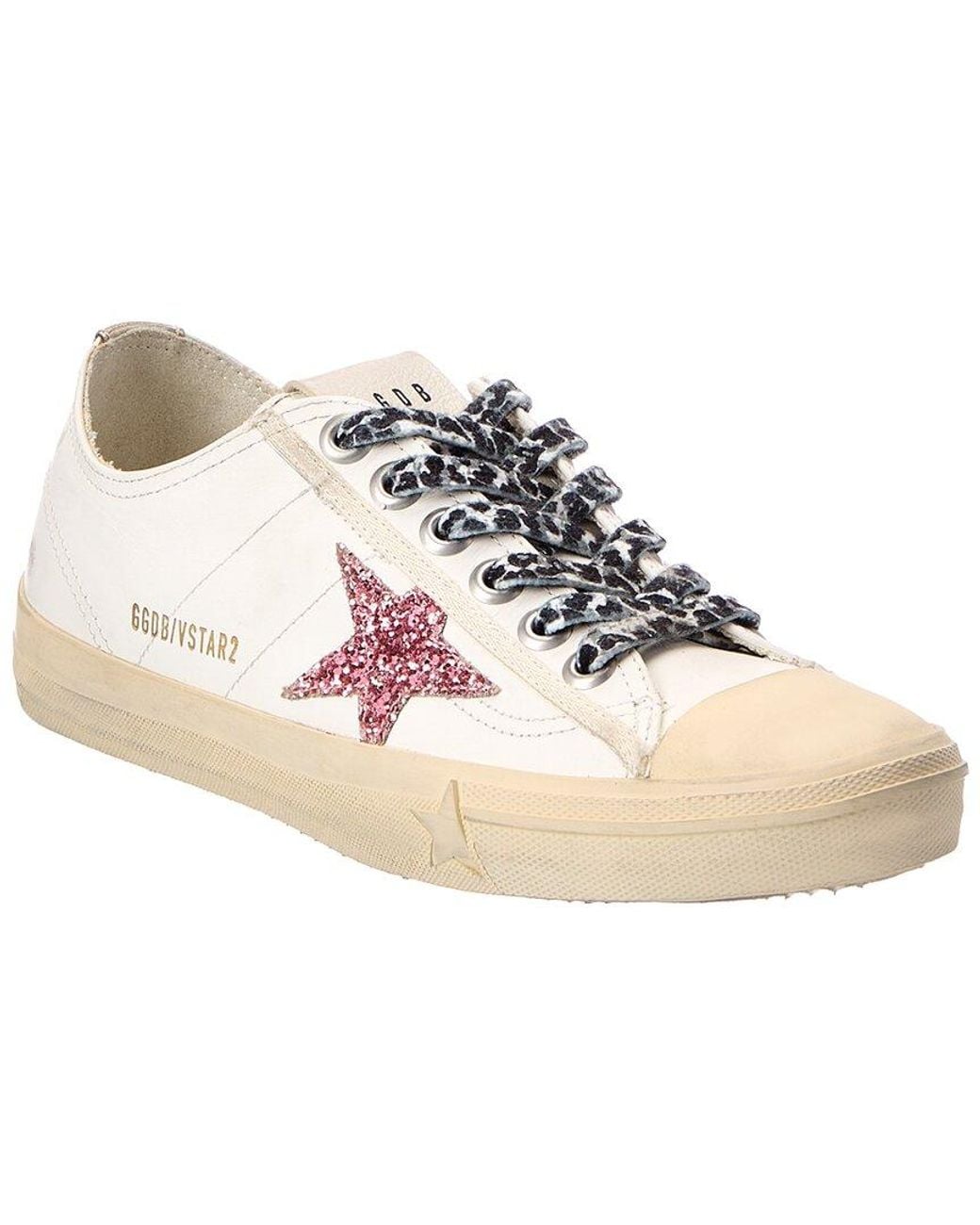 Golden Goose Deluxe Brand Pink V-Star Leather Sneaker