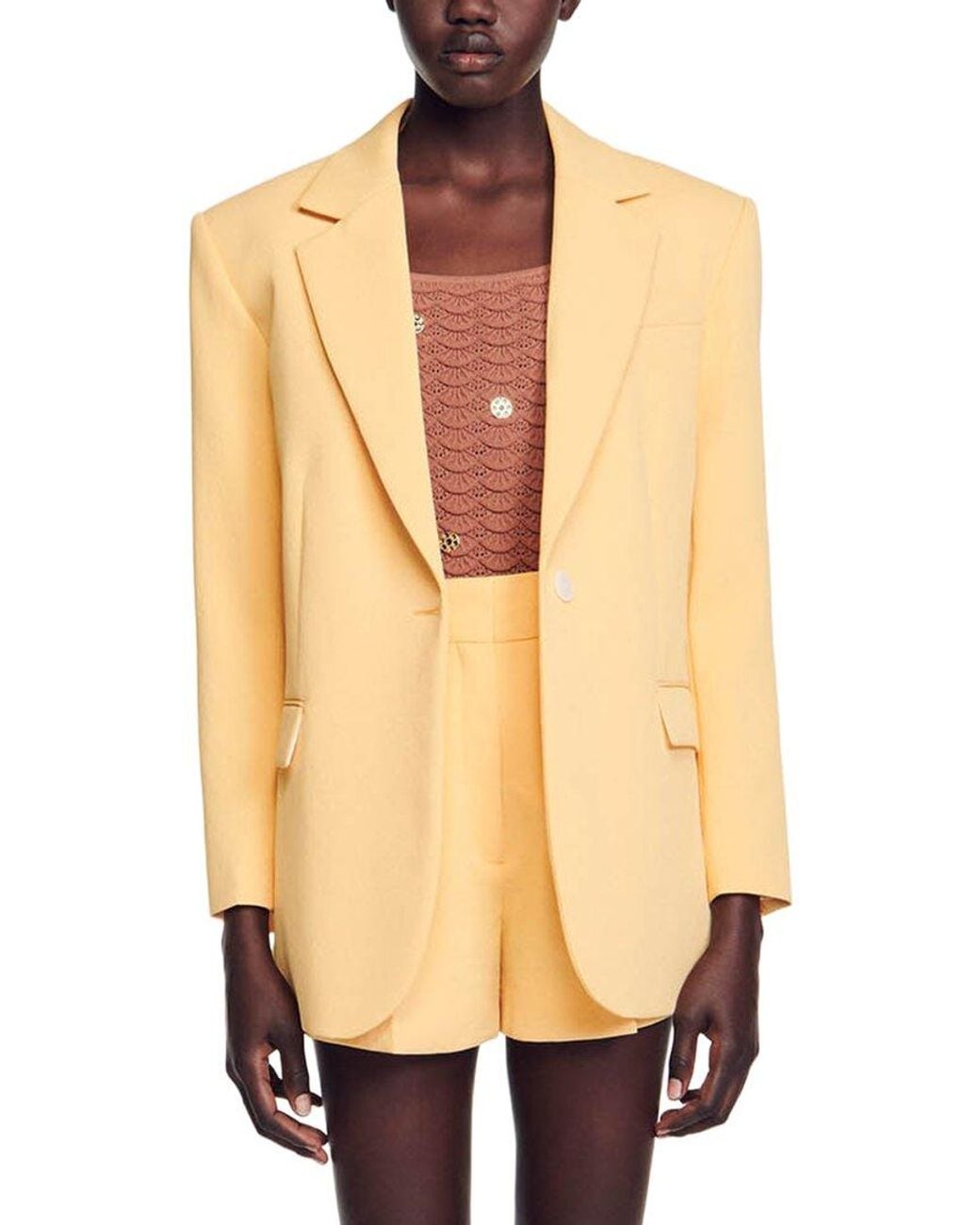 Sandro Natural Ryan Blazer