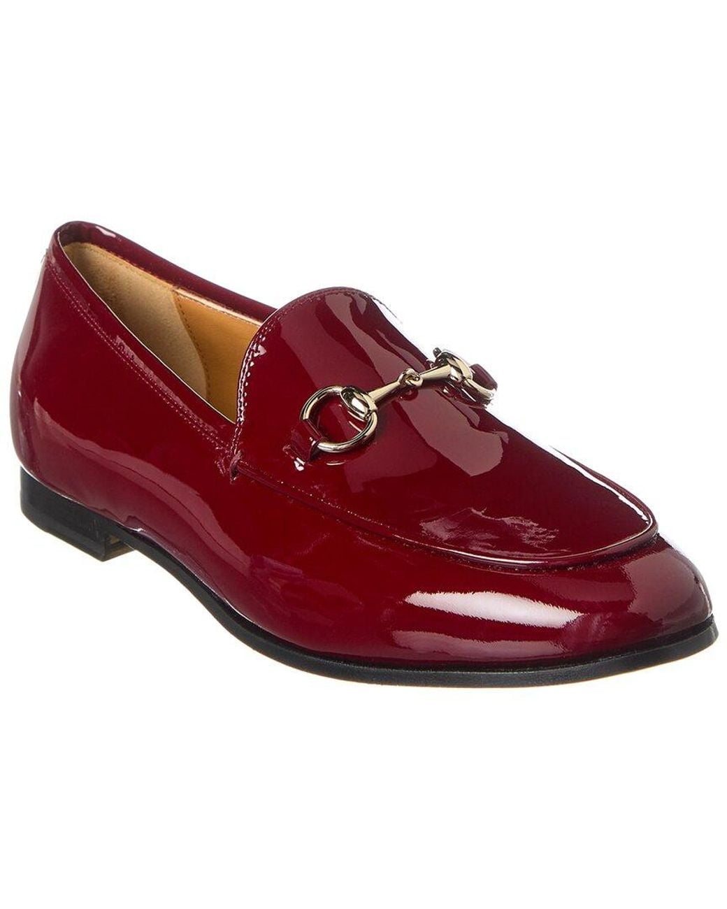 Gucci Red Horsebit Patent Loafer