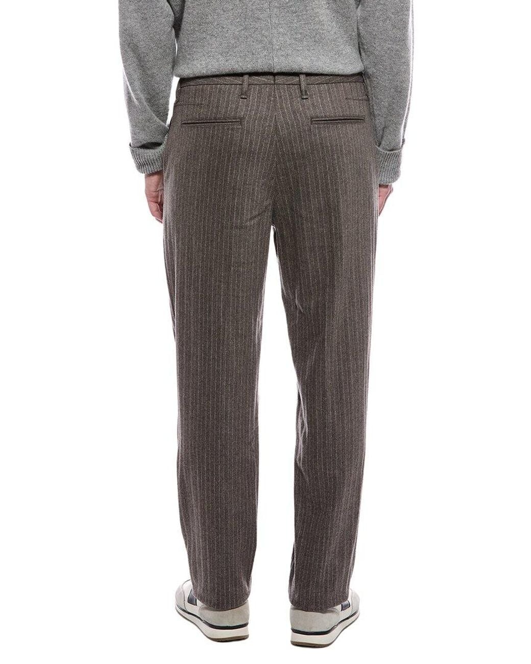 Rag & Bone Gray Evan Flannel Wool-Blend Trouser for men
