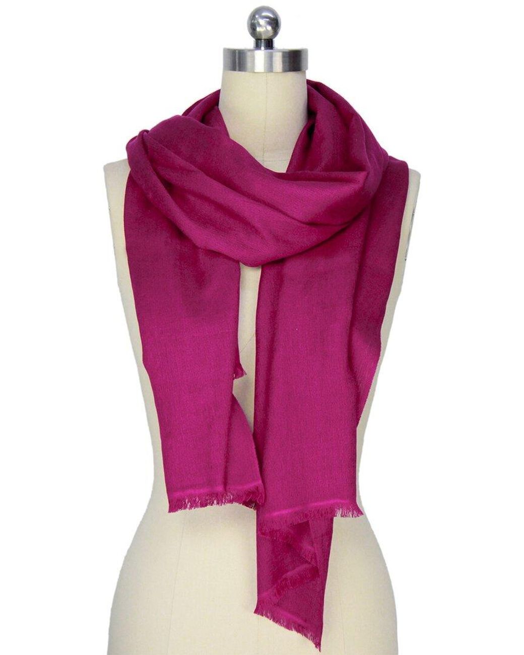 Saachi Purple Cashmere & Silk-blend Scarf