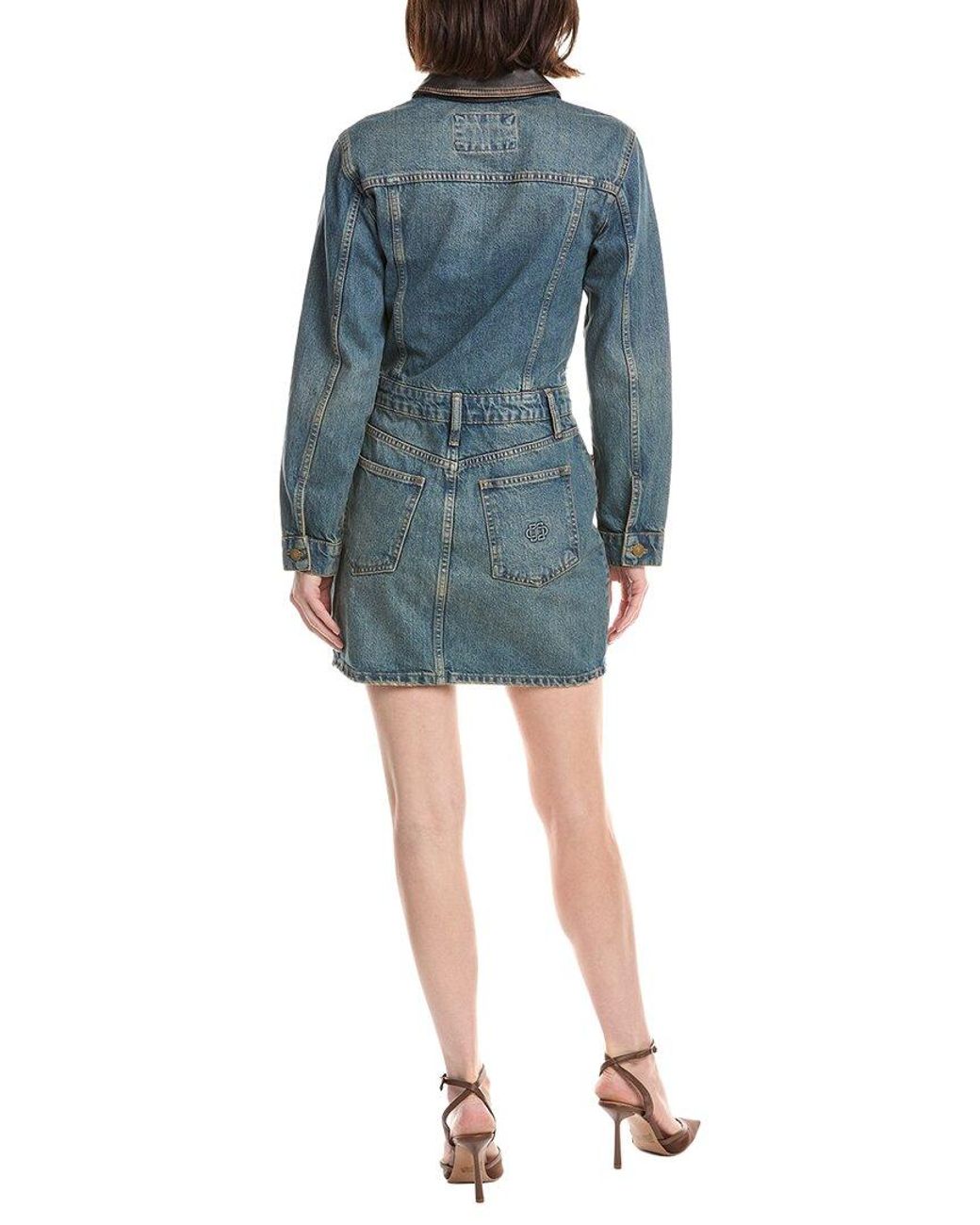 Jonathan Simkhai Blue Maxella Denim Jacket Mini Dress