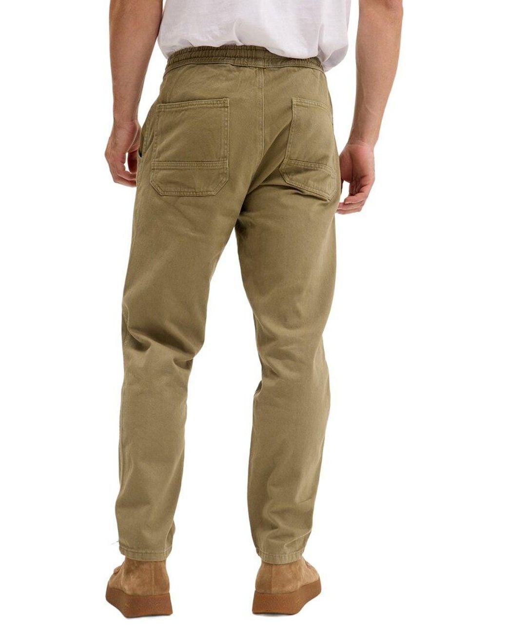 Ron Tomson Natural Straight Tapered Pant for men