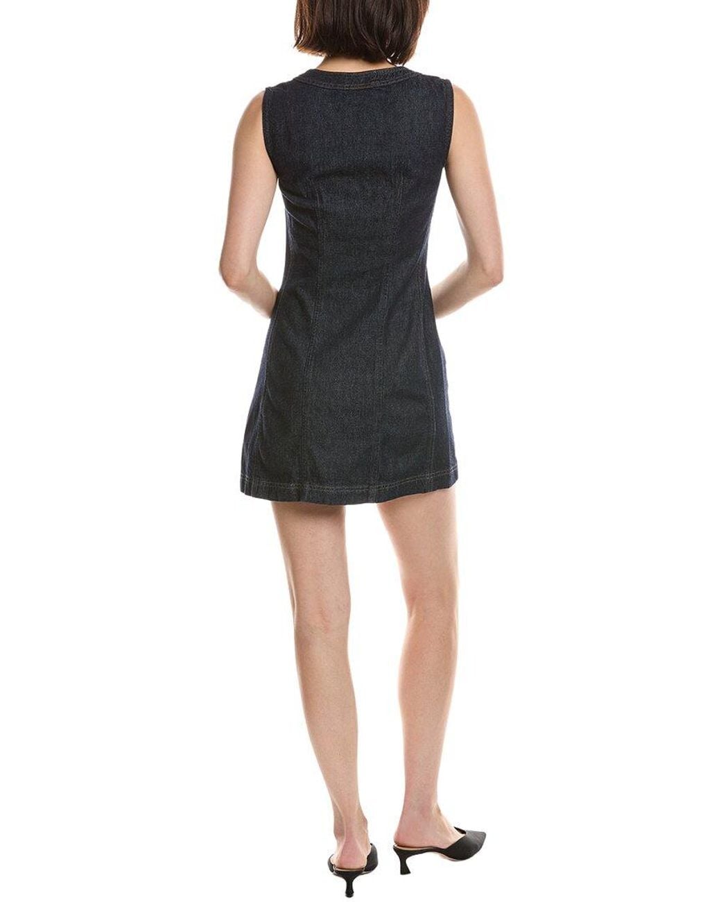 FRAME Black Frame The Patch Pocket Mini Dress