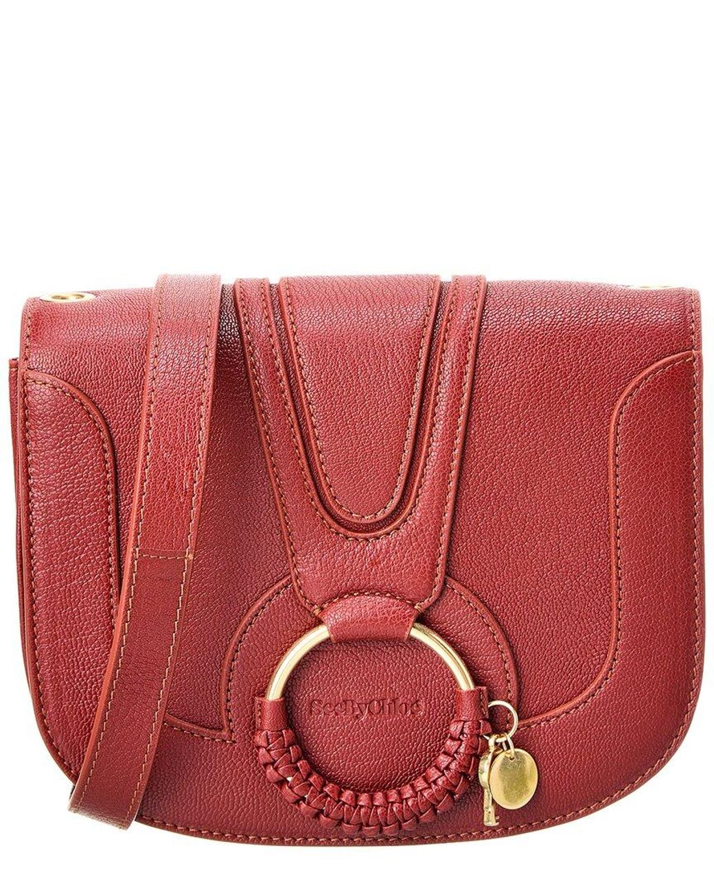 See By Chloé Hana Leather Shoulder Bag in Red | Lyst