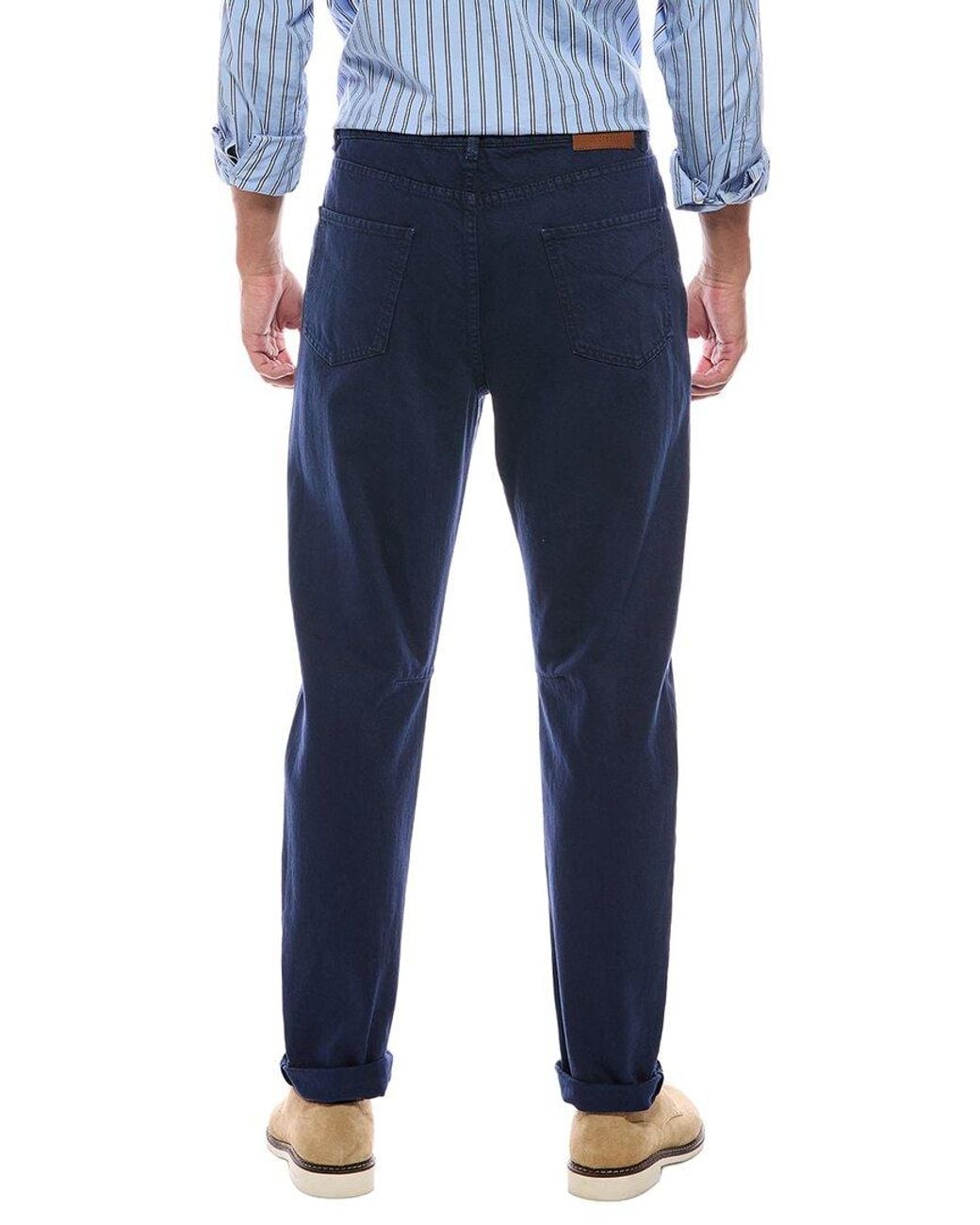 Brunello Cucinelli Blue Leisure Fit Jean for men