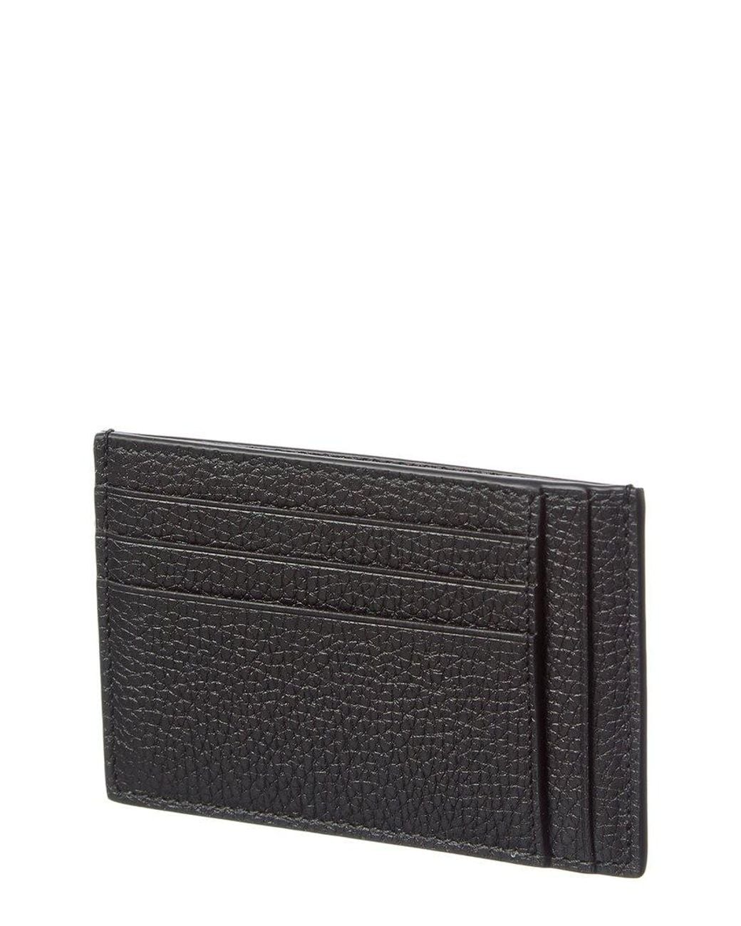Gucci Black Leather Card Holder for men