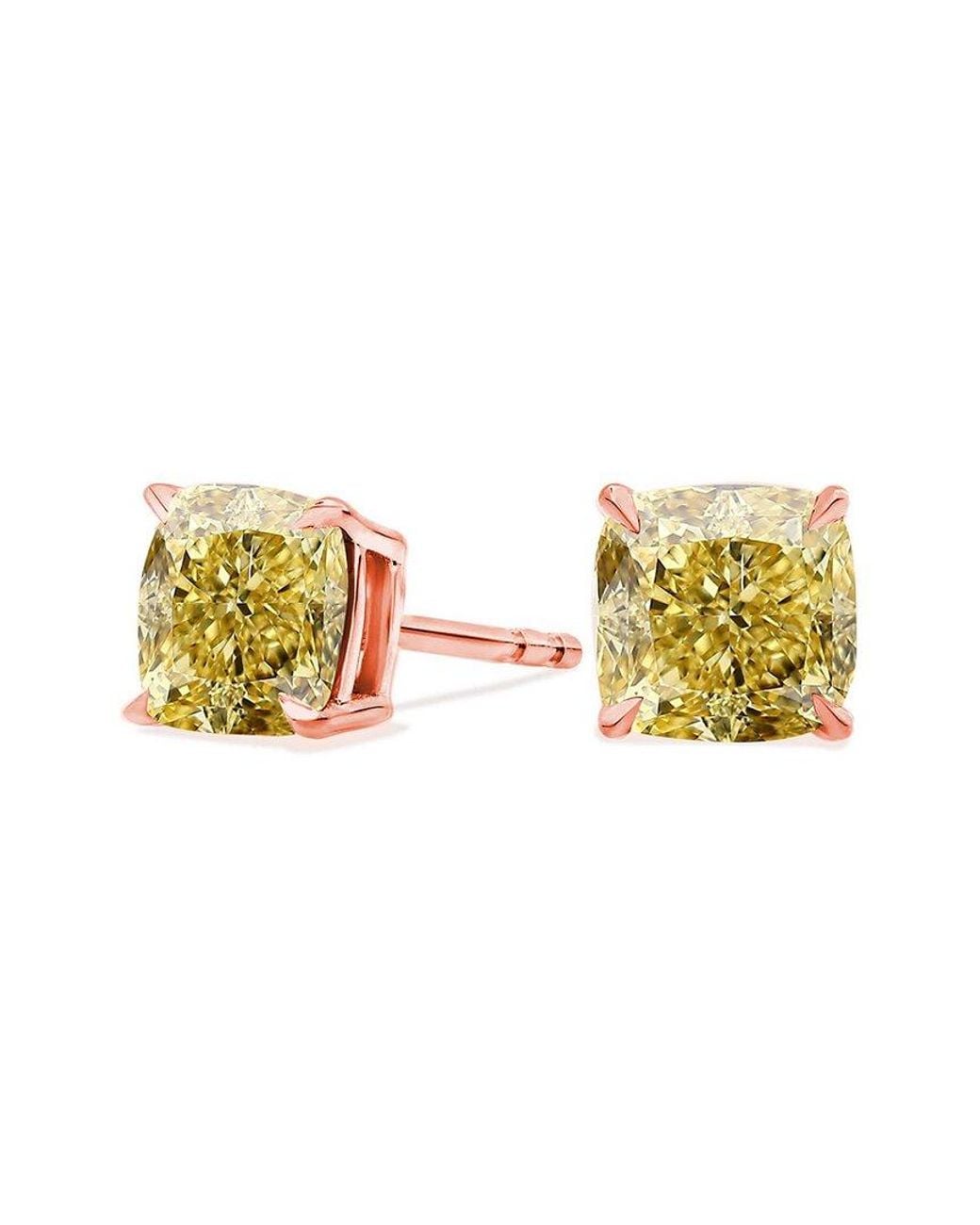 Amairah Metallic 14K Rose 2.00 Ct. Tw. Lab-Grown Diamond Stud Earrings