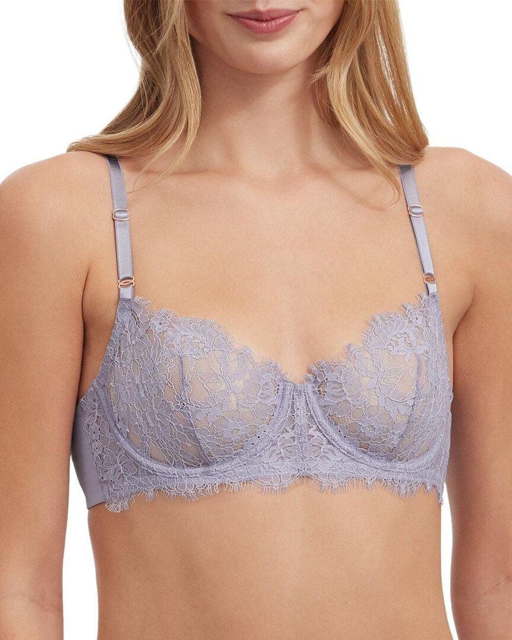 Skarlett Blue Purple Entice Lace Balconette Bra