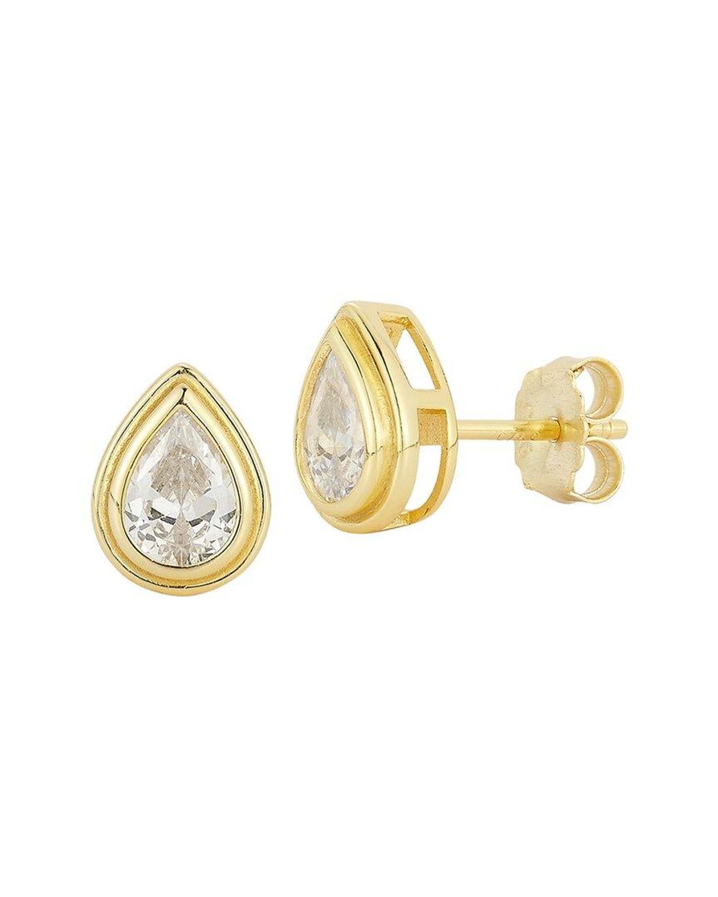 Glaze Jewelry Metallic 14K Plated Cz Earrings