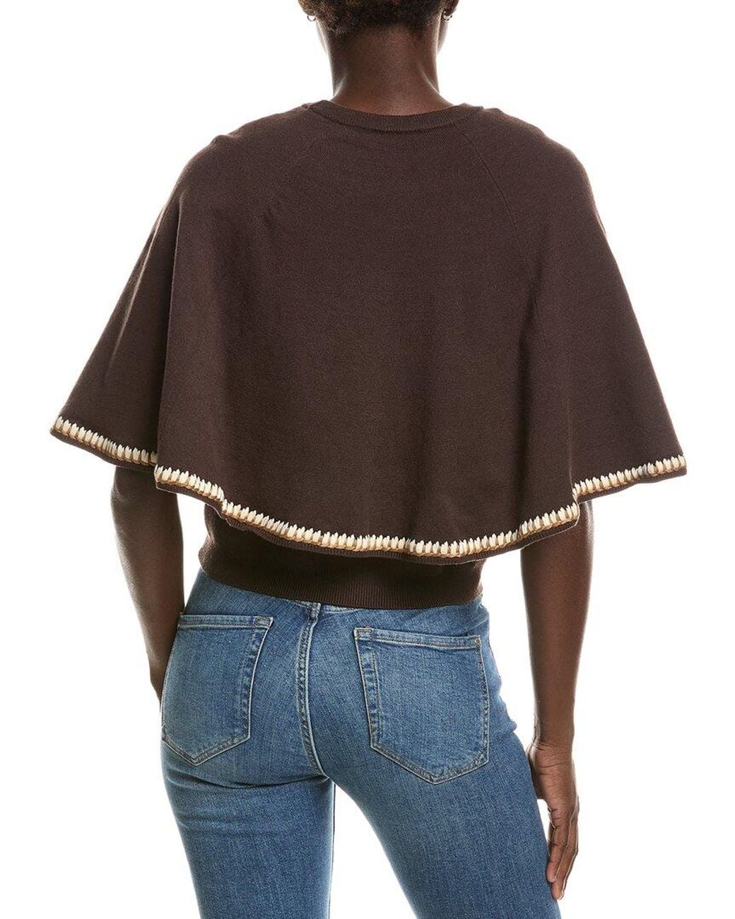 Hunter Brown Cape Sweater