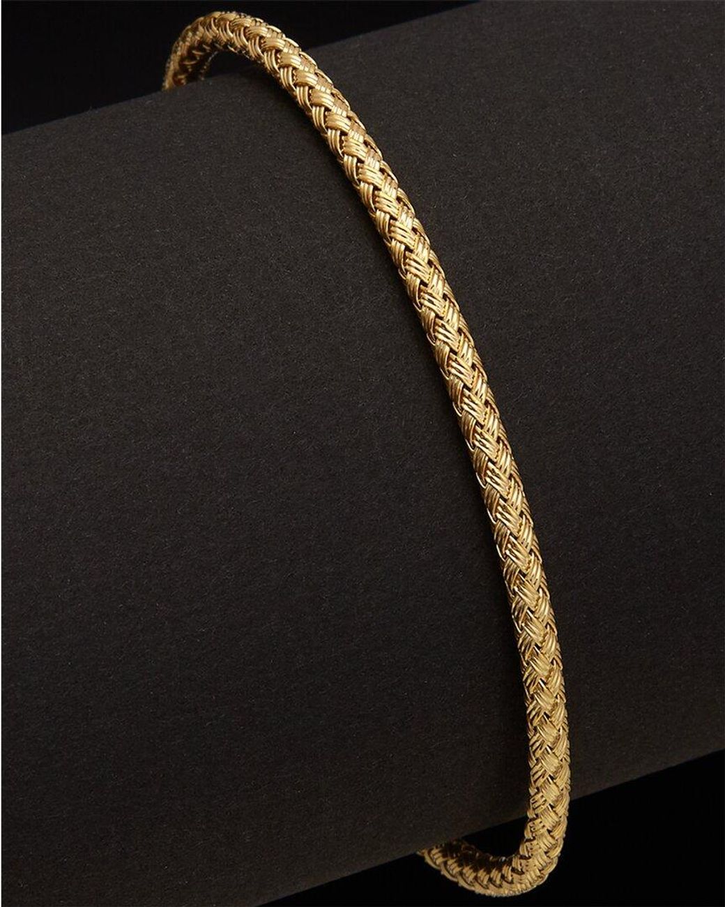 Meshmerise Black 18K Over 0.10 Ct. Tw. Diamond Bangle Bracelet
