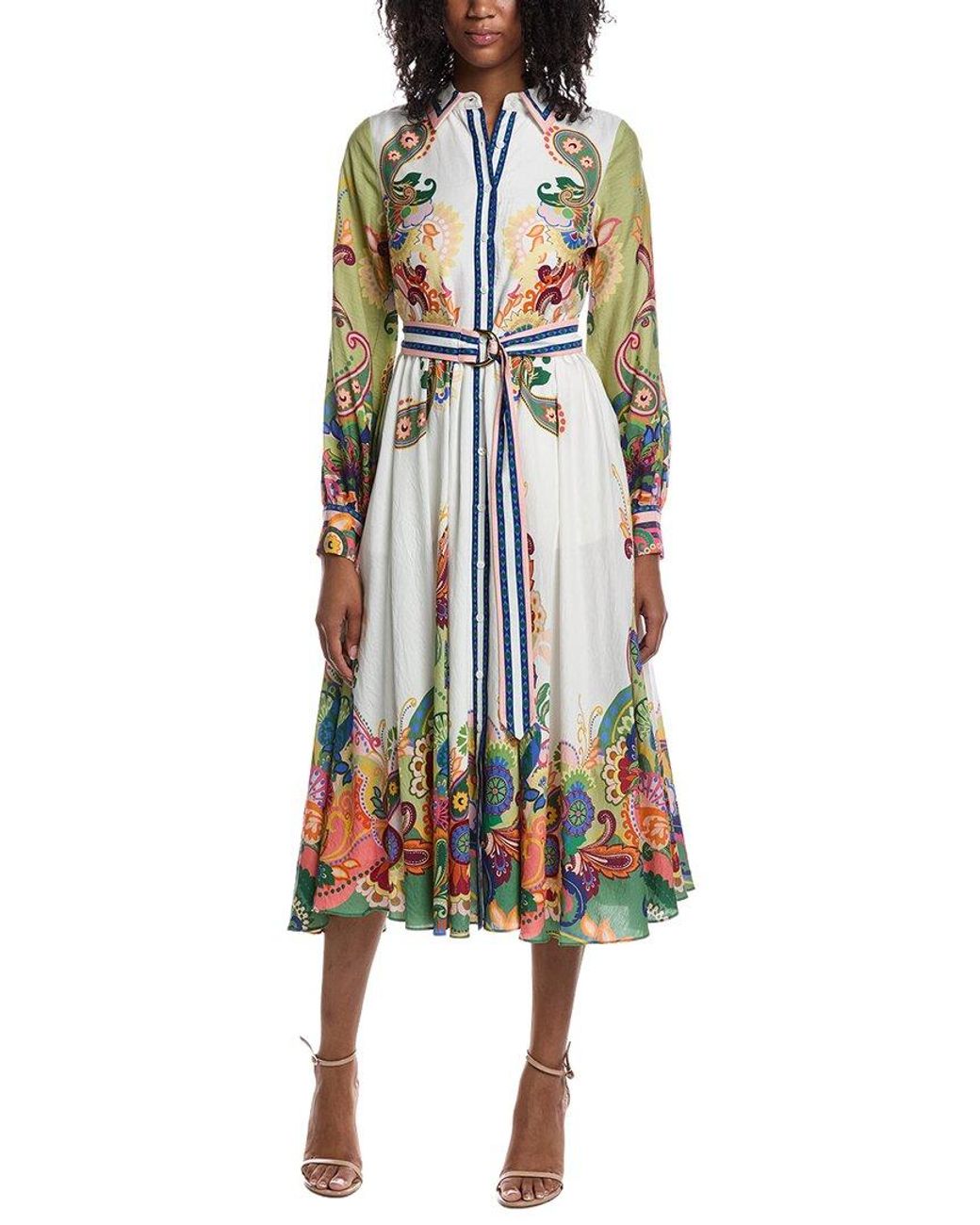 Tahari Black The Ester Celestial Paisley Dress