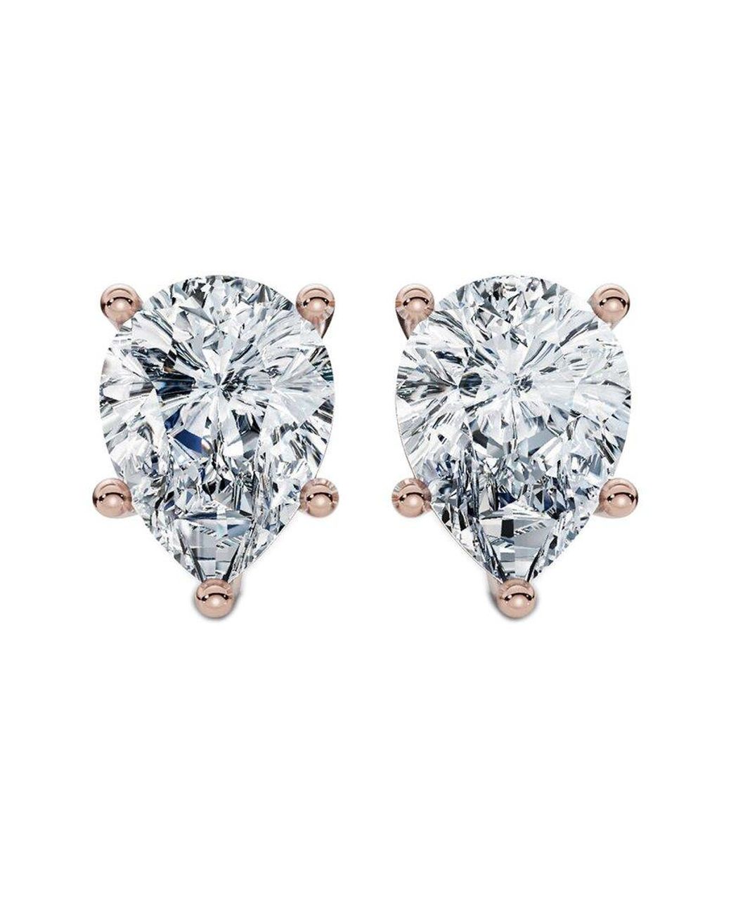Lab Grown Diamonds Blue 14K 2.00 Ct. Tw. Lab-Grown Diamond Earrings