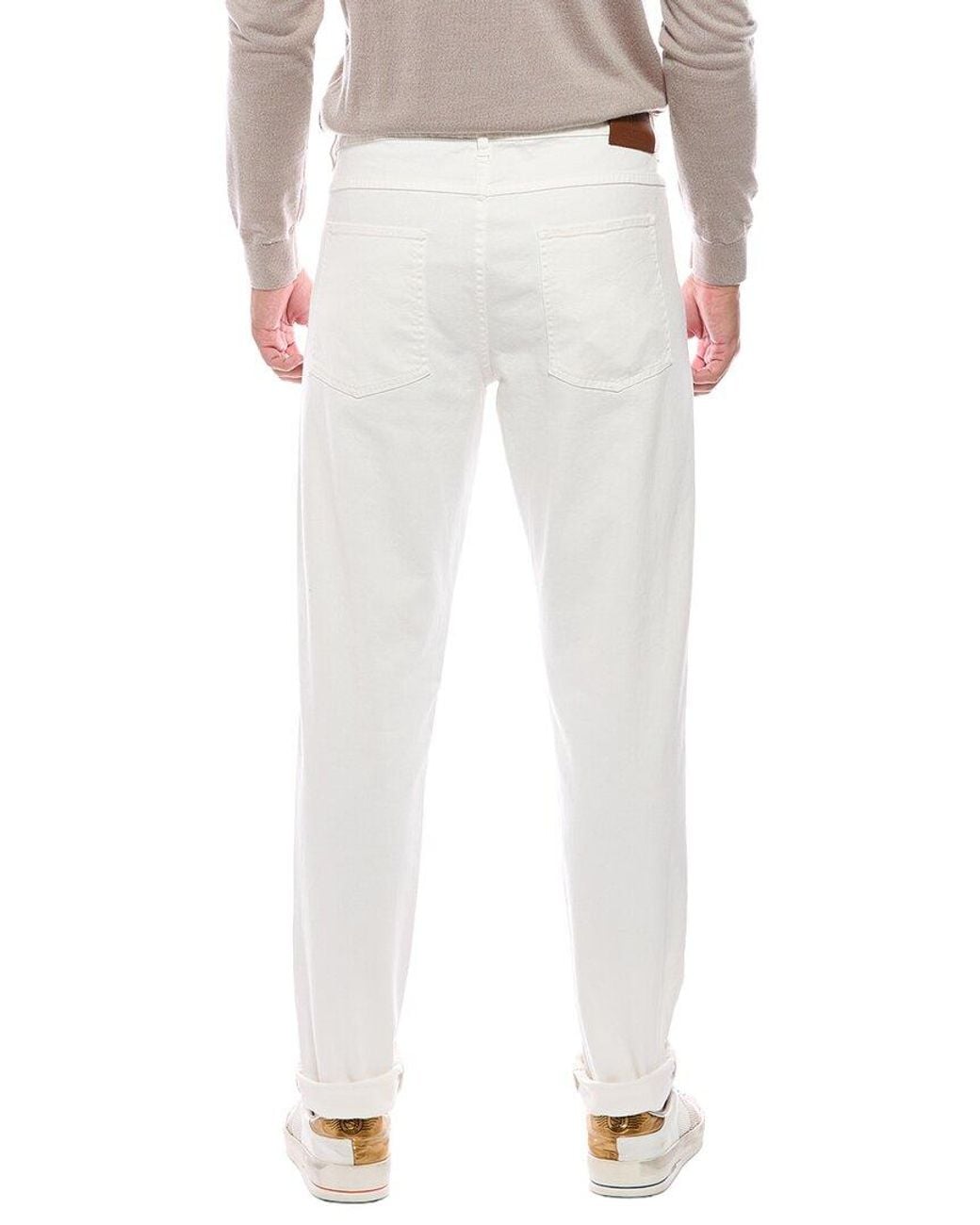 Brunello Cucinelli White Skinny Fit Jean for men