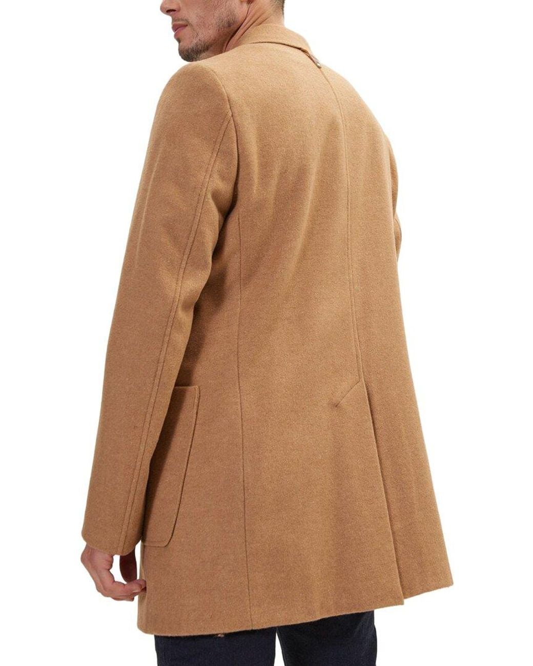 Ron Tomson Brown Overcoat for men
