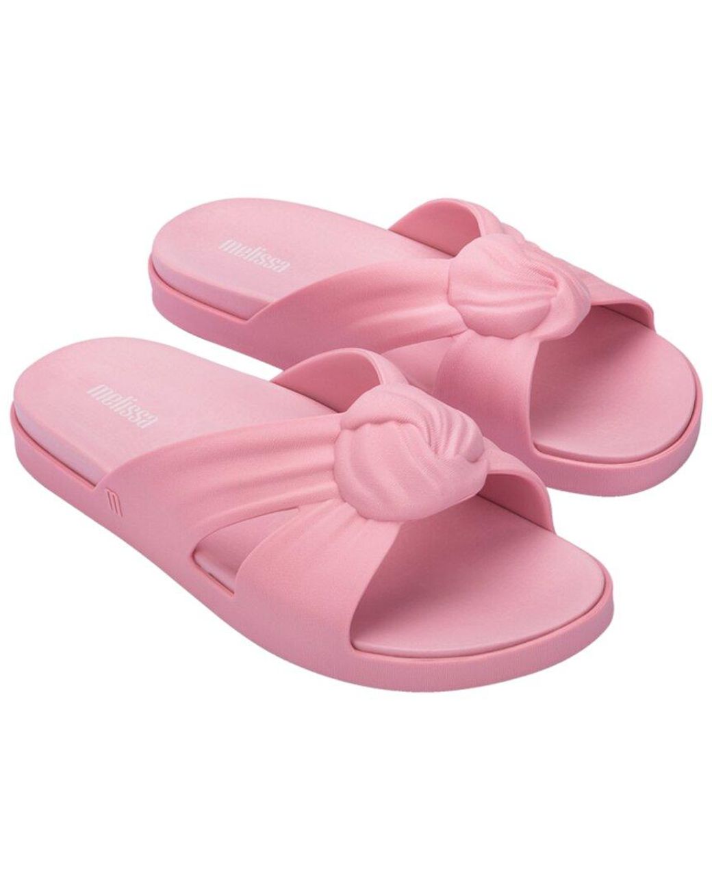 Melissa Pink Plush Slide