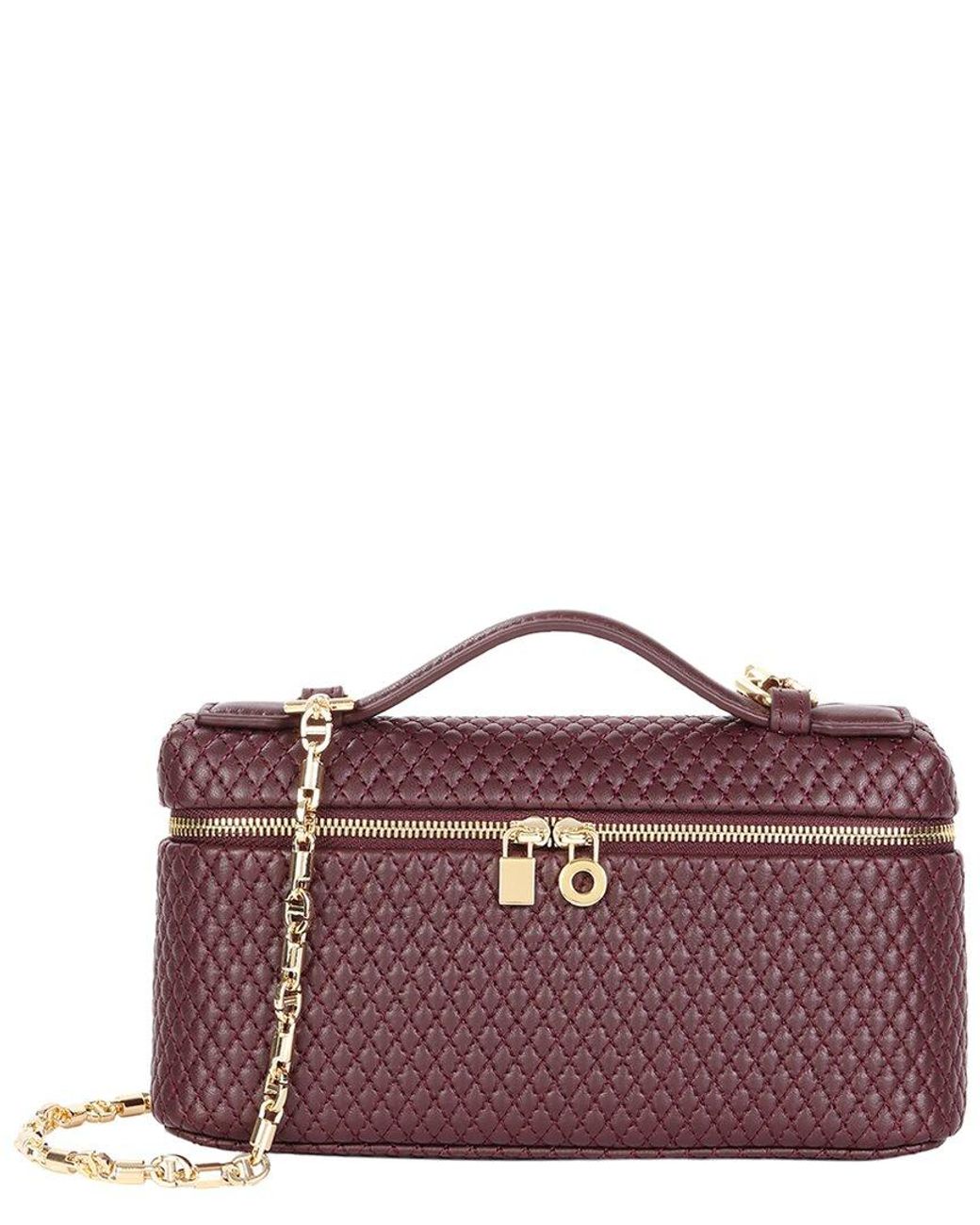 Tiffany & Fred Paris Purple Leather Crossbody