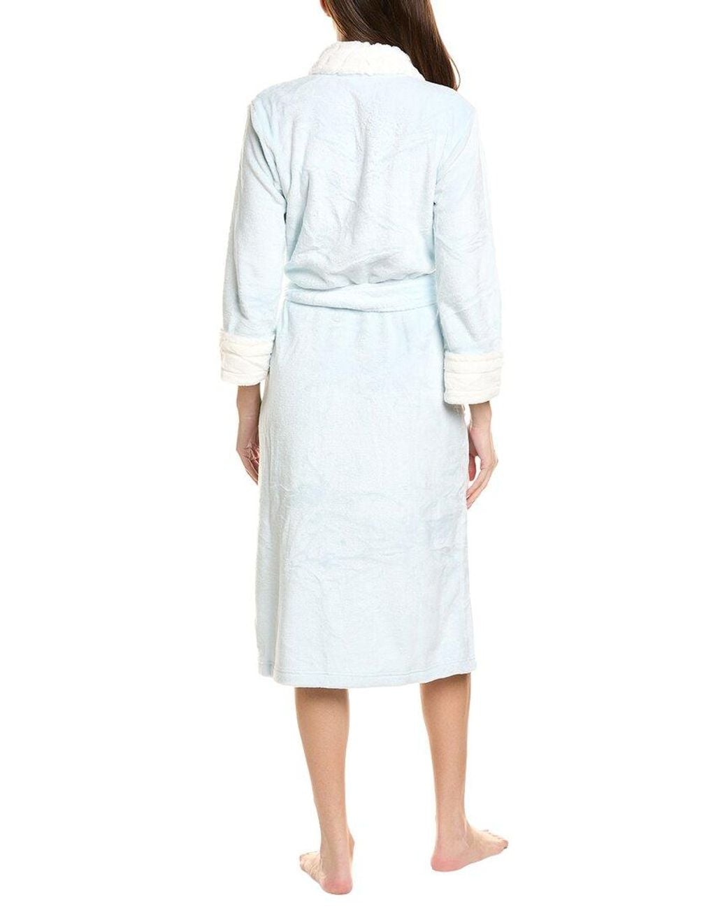 Natori White Plush Sherpa Robe