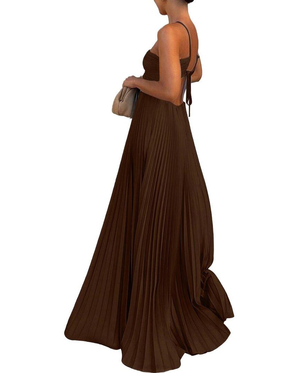 CAMILA BLANCO Brown Maxi Dress