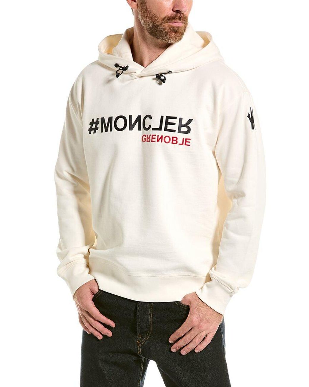 Moncler Hoodie in White for Men | Lyst