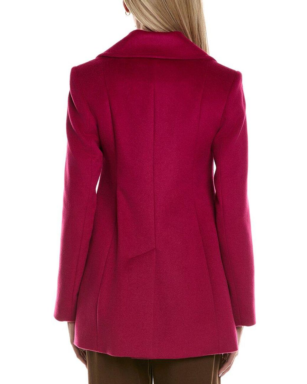 Fleurette Red Wool-Blend Coat
