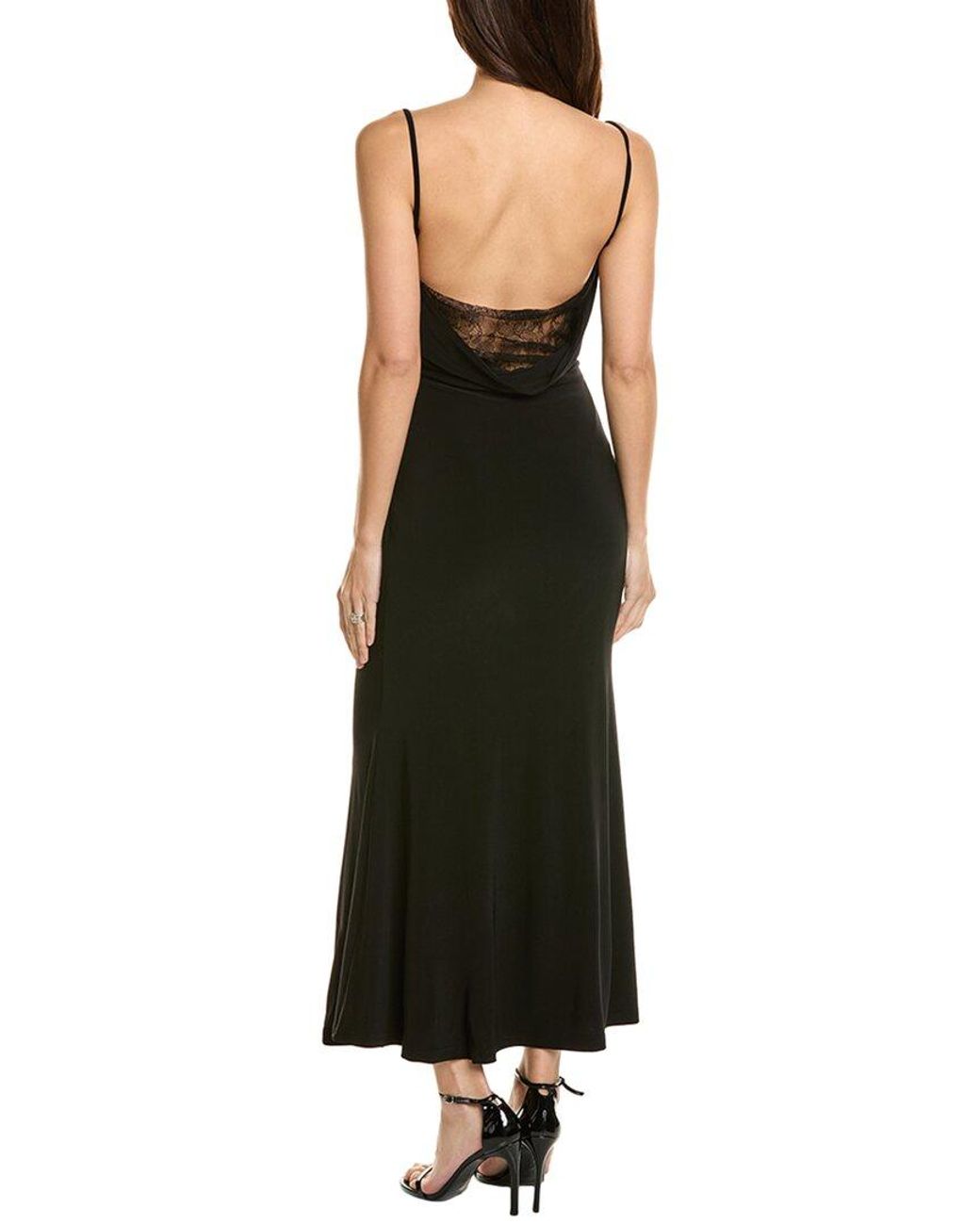 Laundry by Shelli Segal Lace Back Midi Dress in Black | Lyst Laundry by Shelli Segal Lace Back Midi Dress in Black | Lyst