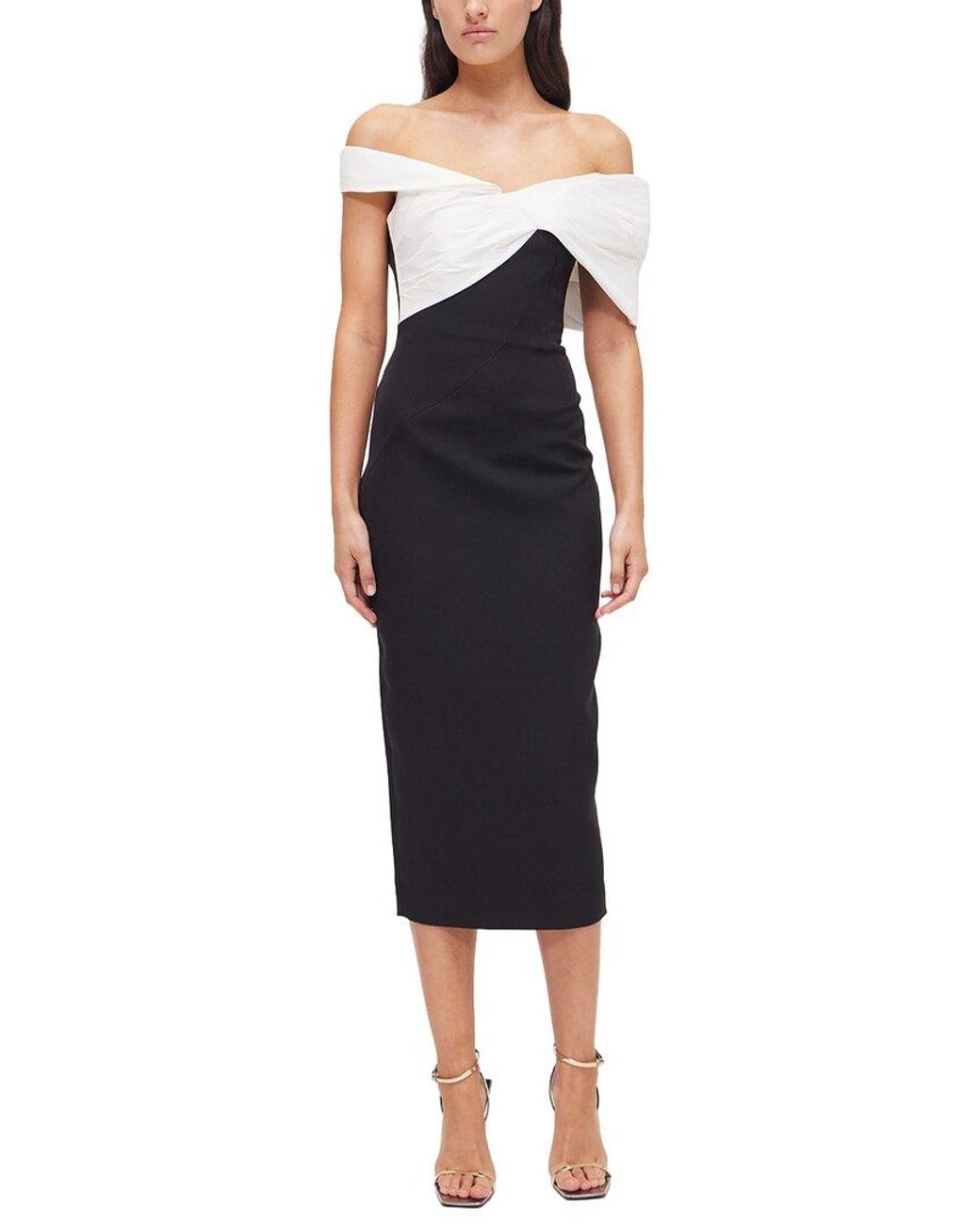 Rachel Gilbert Blue Kace Column Gown